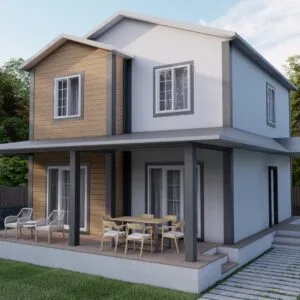 150m2 Dubleks Çelik Ev