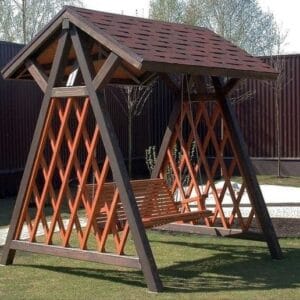 Modern Üçgen Bahçe Salıncağı