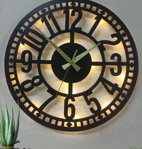 Dekoratif Metal Saat