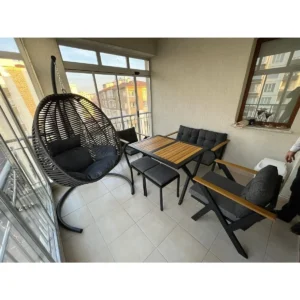 2 1 1 Puf Masa Minderli Set