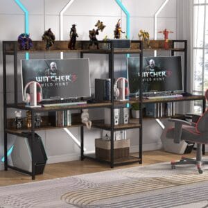 İki Kişilik Bölmeli Çalışma Masası