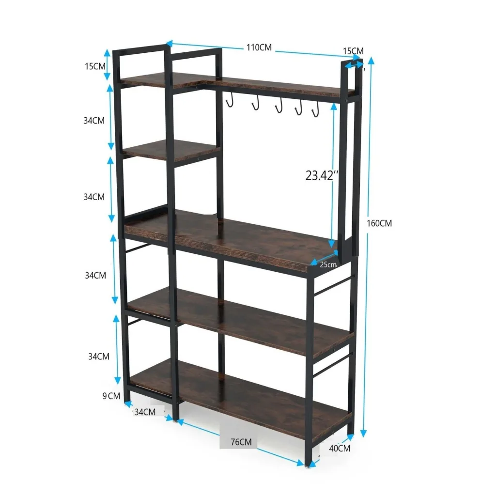 Raflı Açık Mutfak Dolabı - Görsel 2
