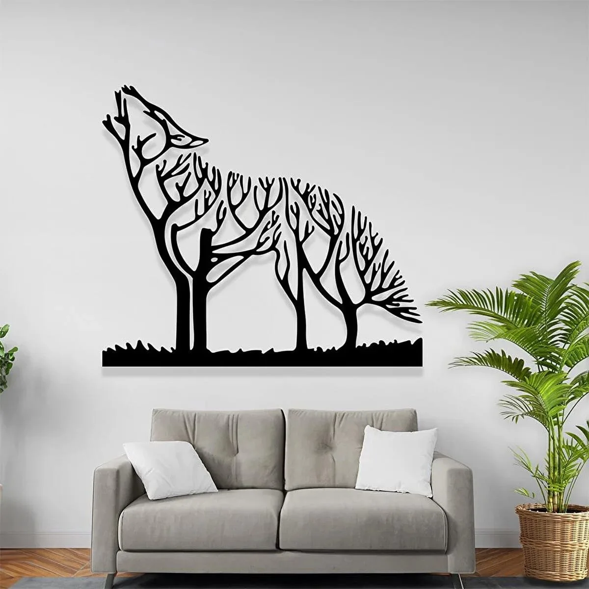 Kurt Figürlü Tablo Duvar Dekoru