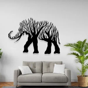 Hayvan Temalı Metal Sac Tablo