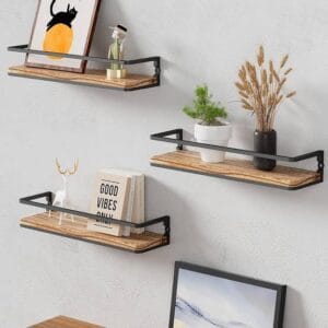 3 lü çok amaçlı duvar rafı