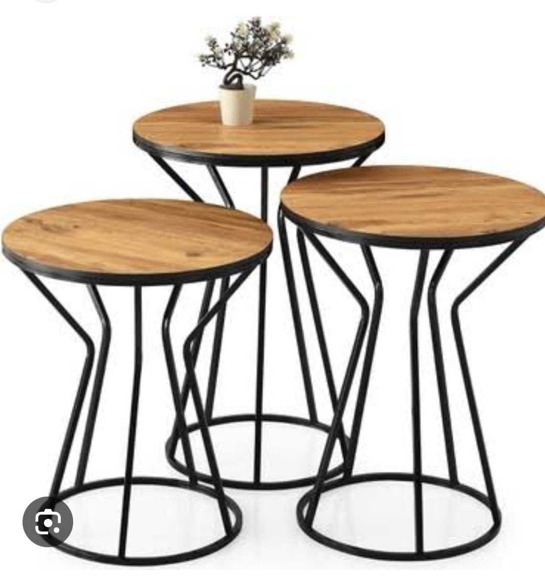 kum saati 3 lü sehpa