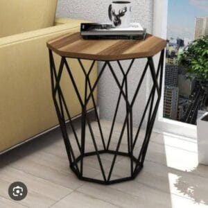 metal ayaklı yan sehpa