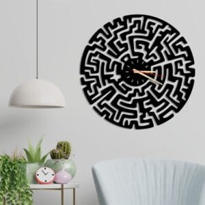 Dekoratif Metal Saat