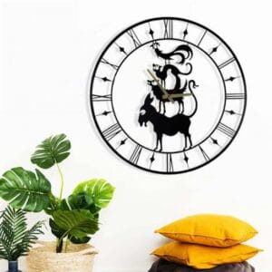 Dekoratif Metal Saat