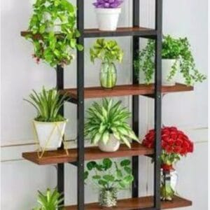 6 raflı metal çiçeklik