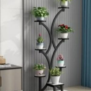 7 raflı dekoratif çiçeklik